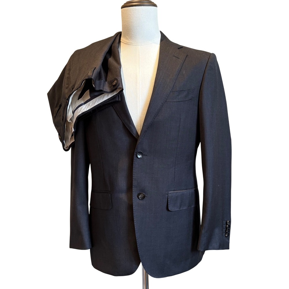 Suitsupply Suit 36R 31x29 Charcoal Grey Napoli Zignone Pure Wool Super 110s